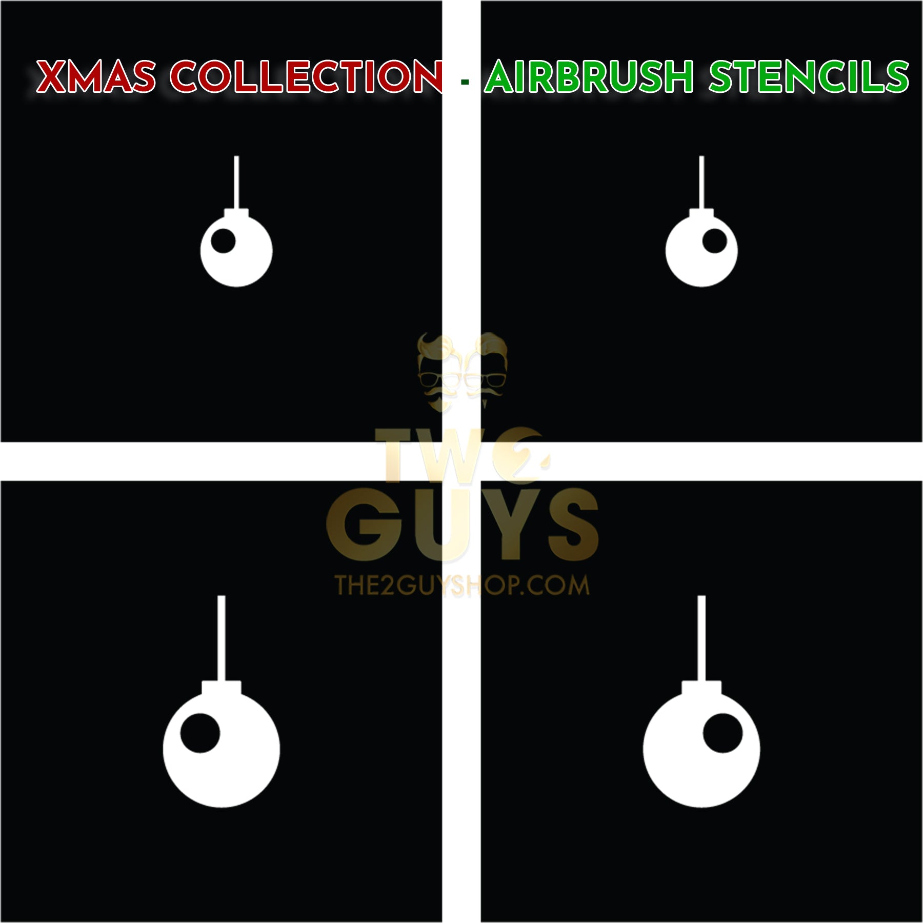 Xmas Collection - Airbrush Stencils (10 styles)