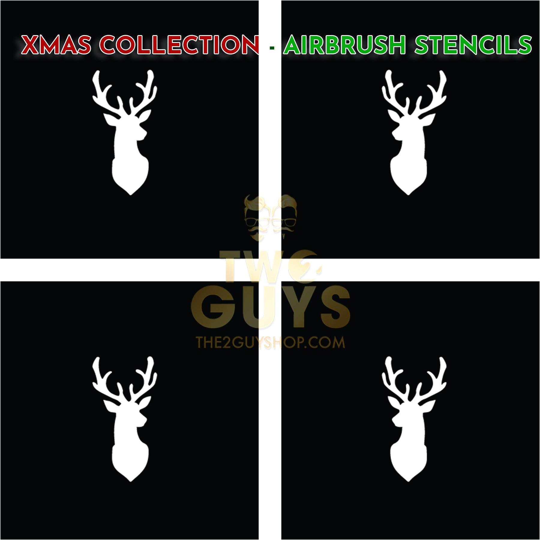 Xmas Collection - Airbrush Stencils (10 styles)