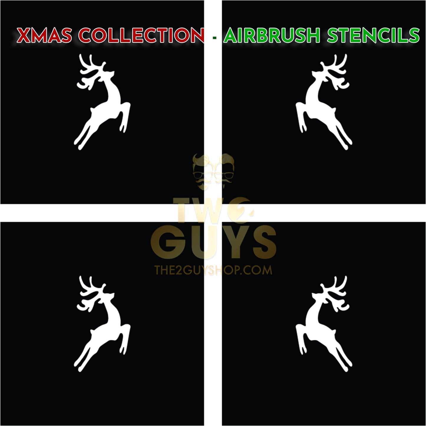 Reindeer 1 Airbrush Stencils