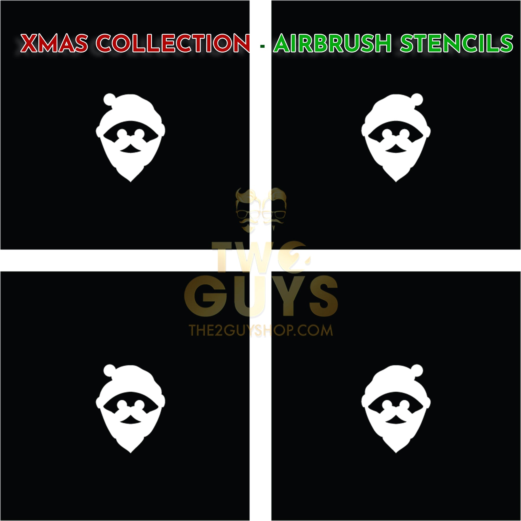 Xmas Collection - Airbrush Stencils (10 styles)