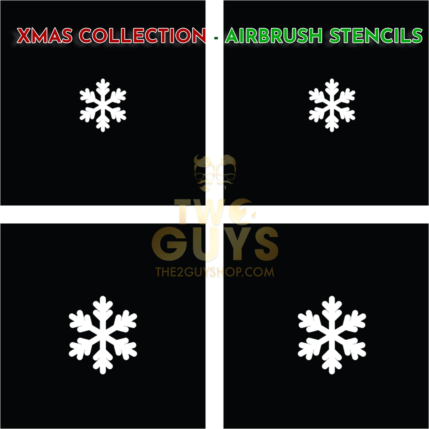 Xmas Collection - Airbrush Stencils (10 styles)