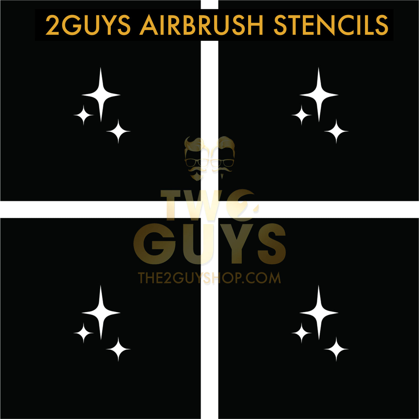 2GUYS Airbrush Stencils Collection (20 styles)