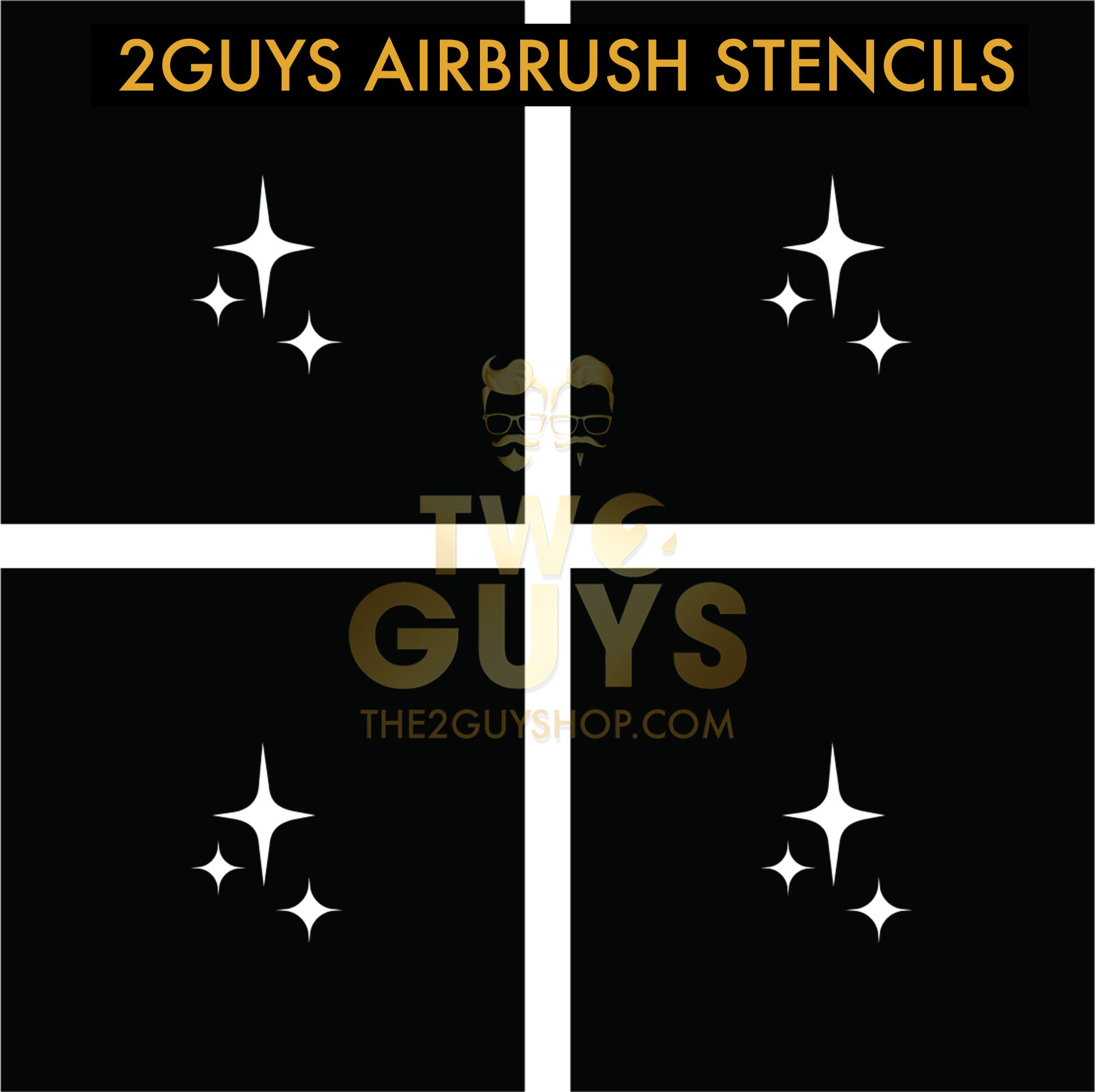2GUYS Airbrush Stencils Collection (20 styles)