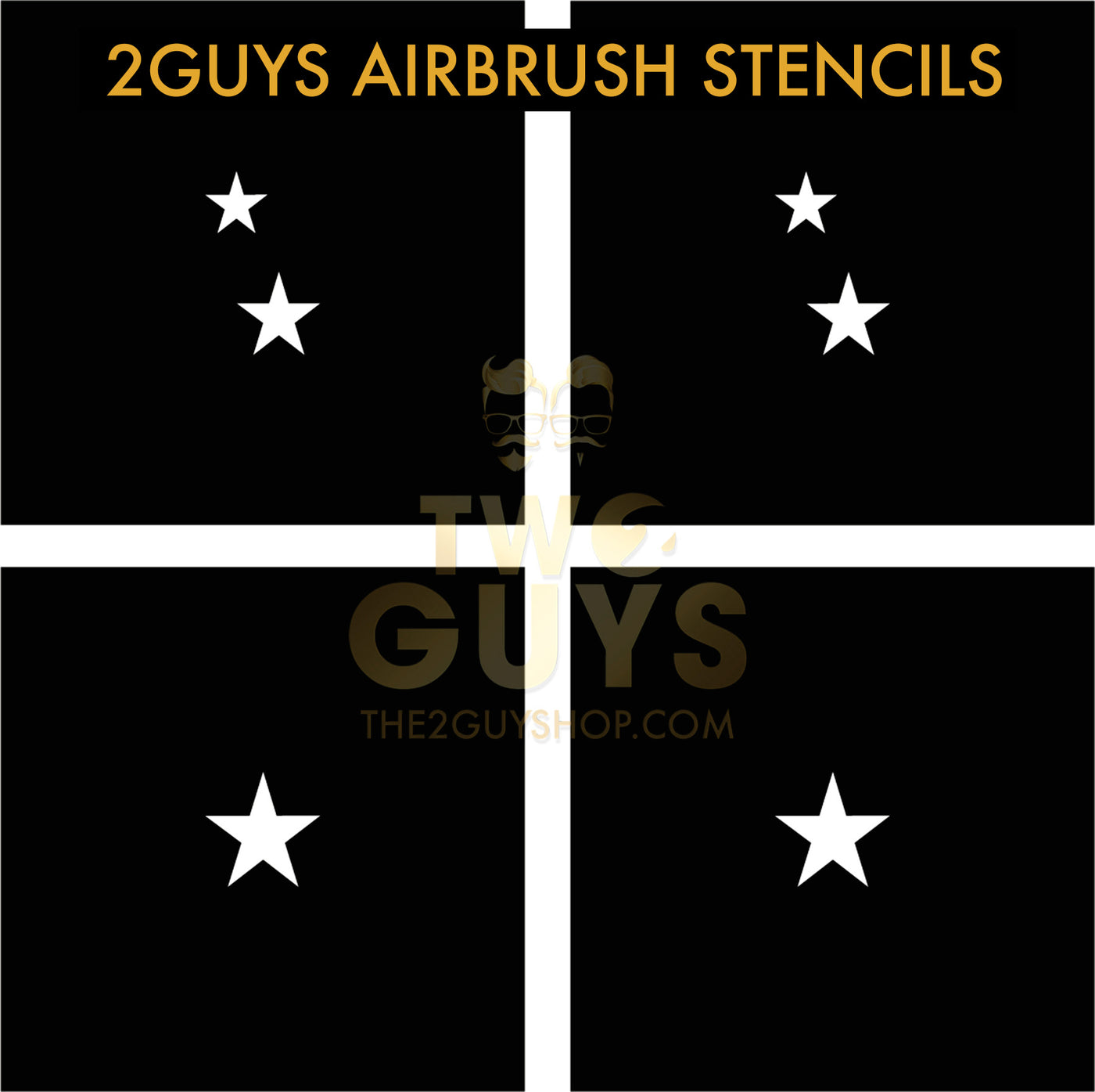 2GUYS Airbrush Stencils Collection (20 styles)