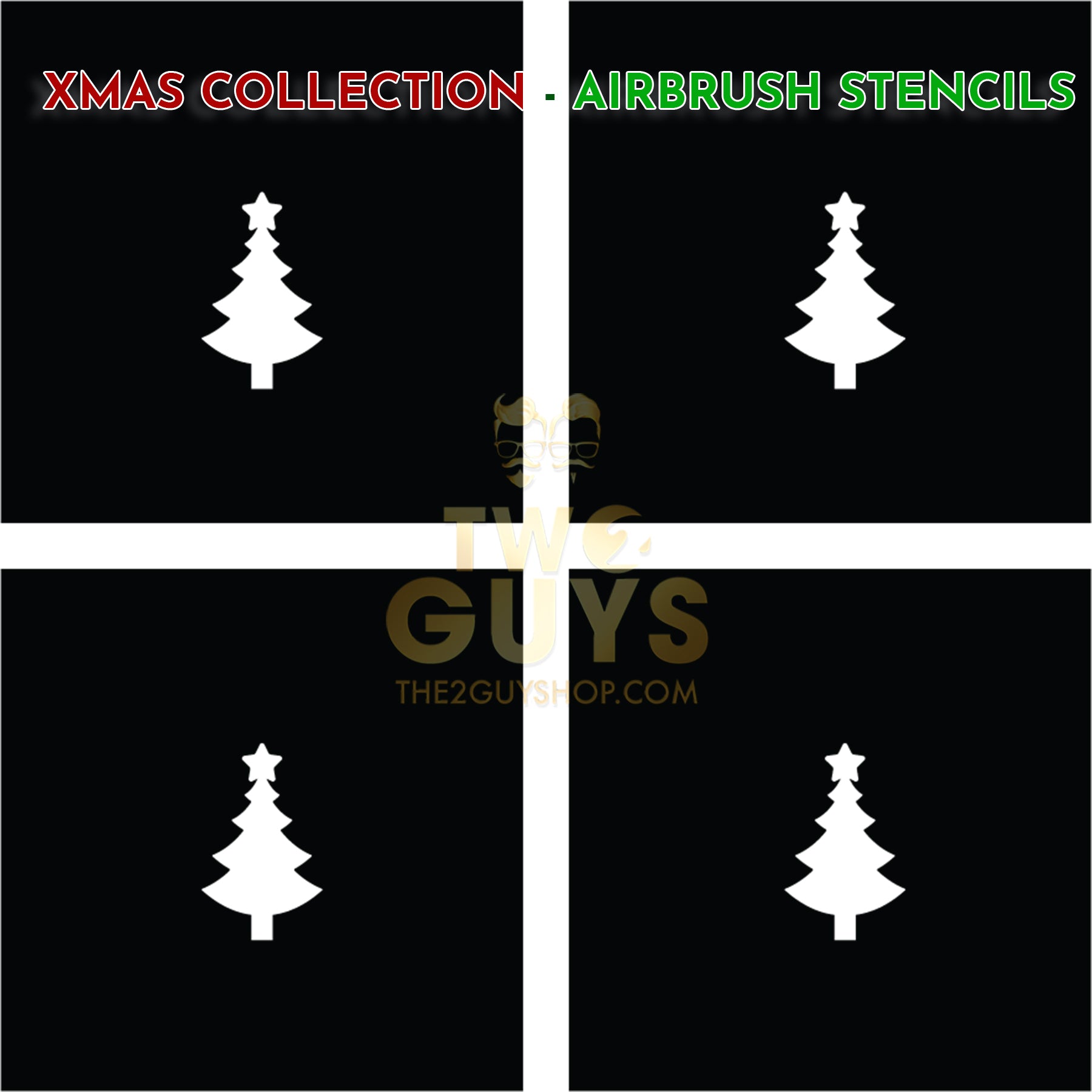 Xmas Collection - Airbrush Stencils (10 styles)