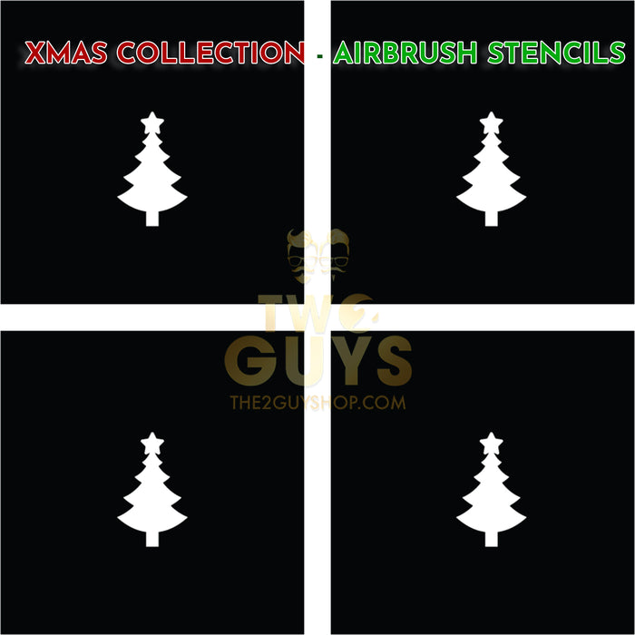 Xmas Tree Airbrush Stencils