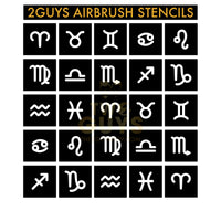 Zodiac Sign Airbrush Stencils