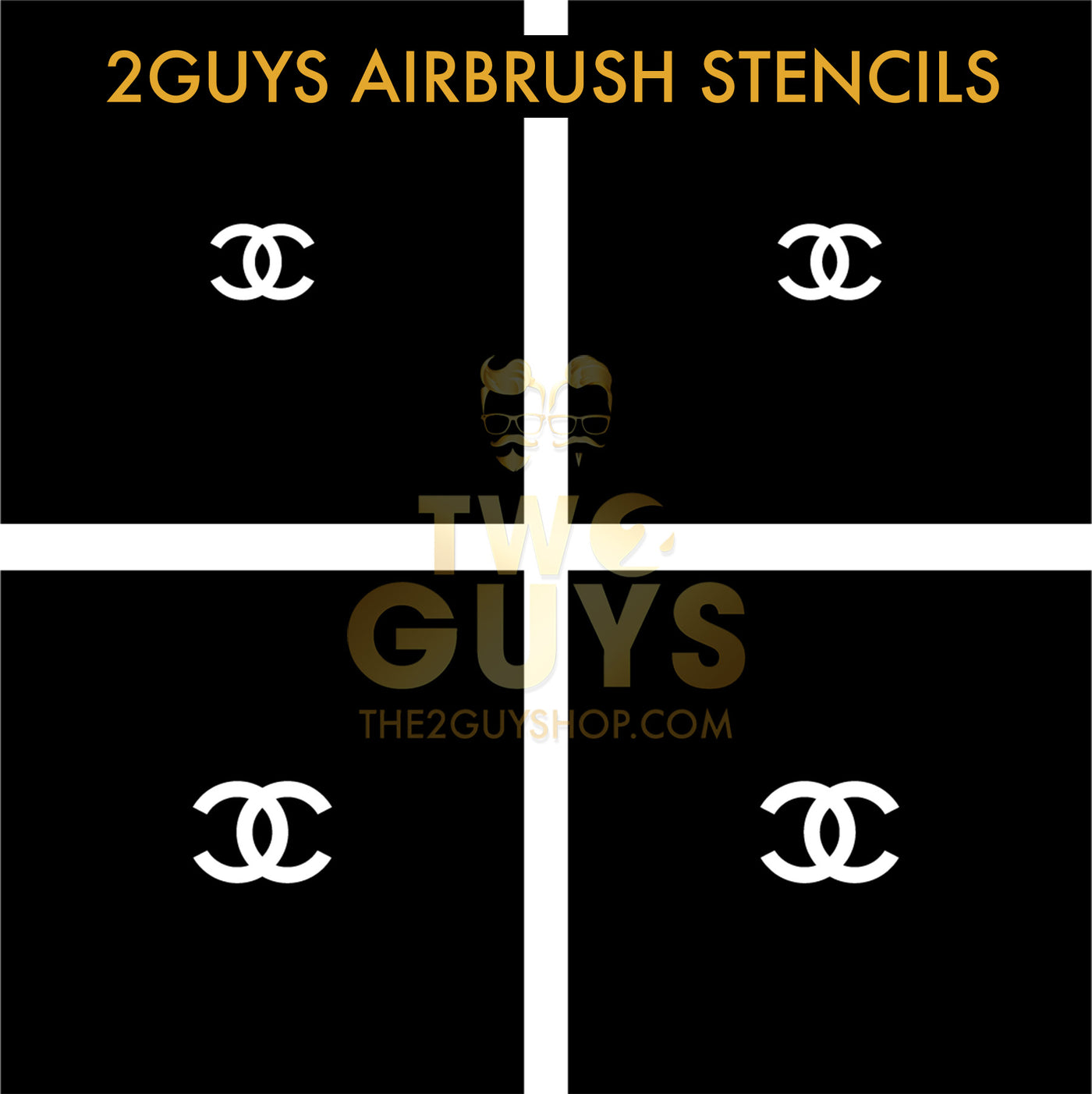 2GUYS Airbrush Stencils Collection (20 styles)