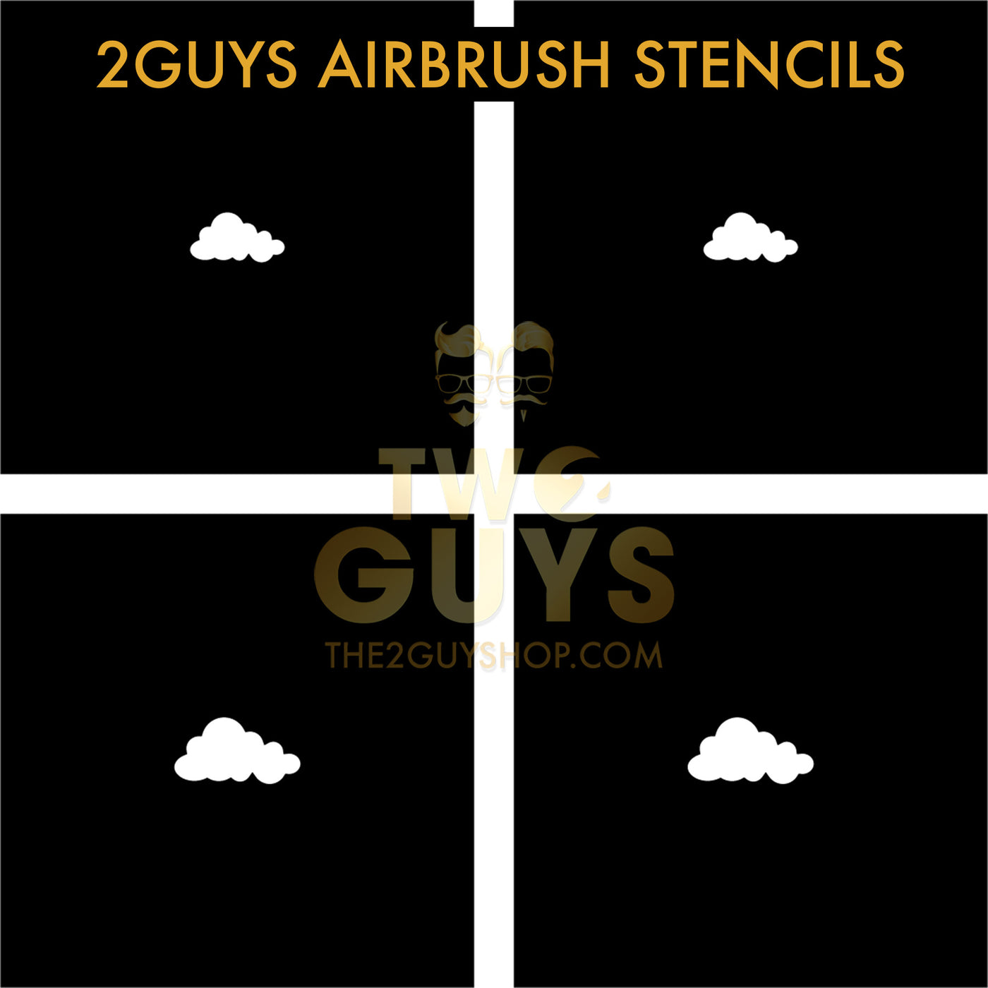 Plantillas de aerógrafo de nubes