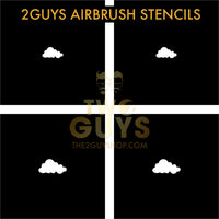 Plantillas de aerógrafo de nubes