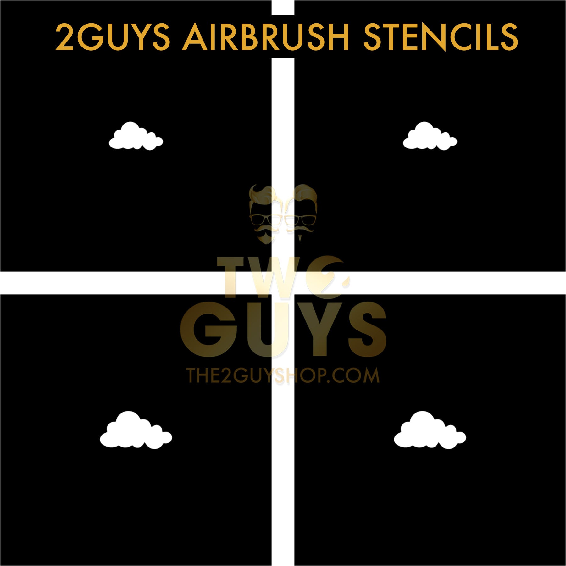 Cloud Airbrush Stencils