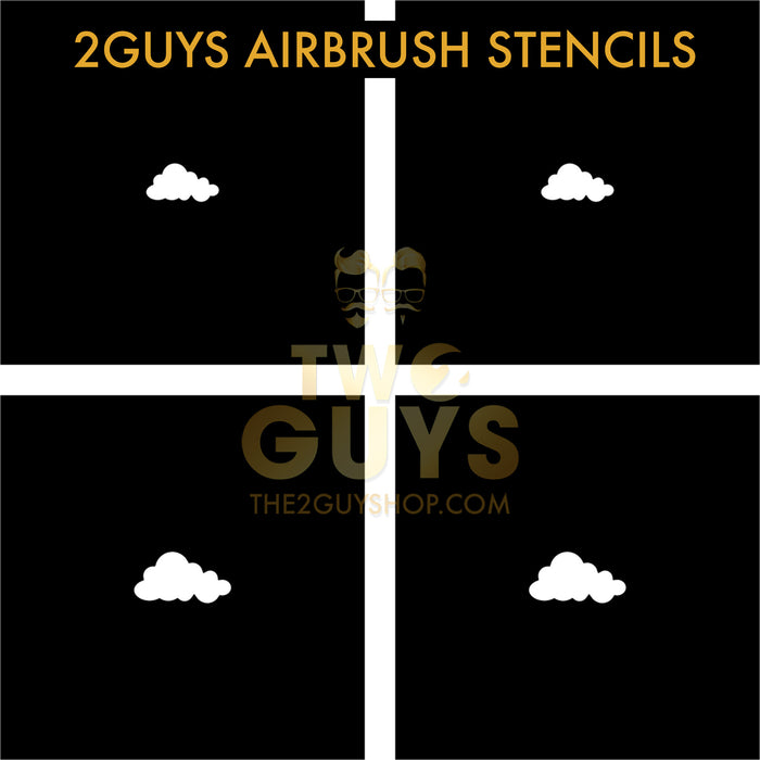 Cloud Airbrush Stencils