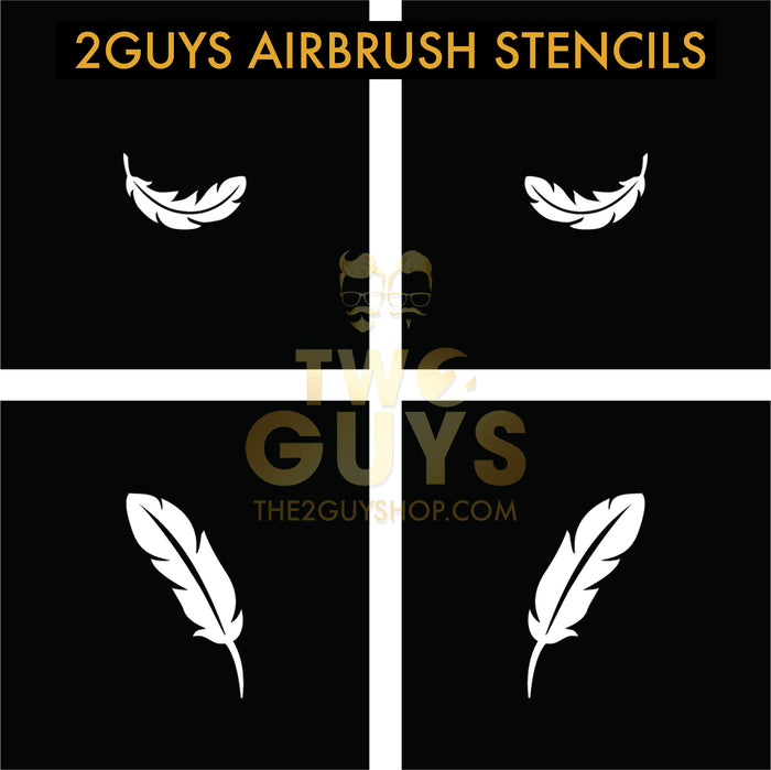 Feather Airbrush Stencils