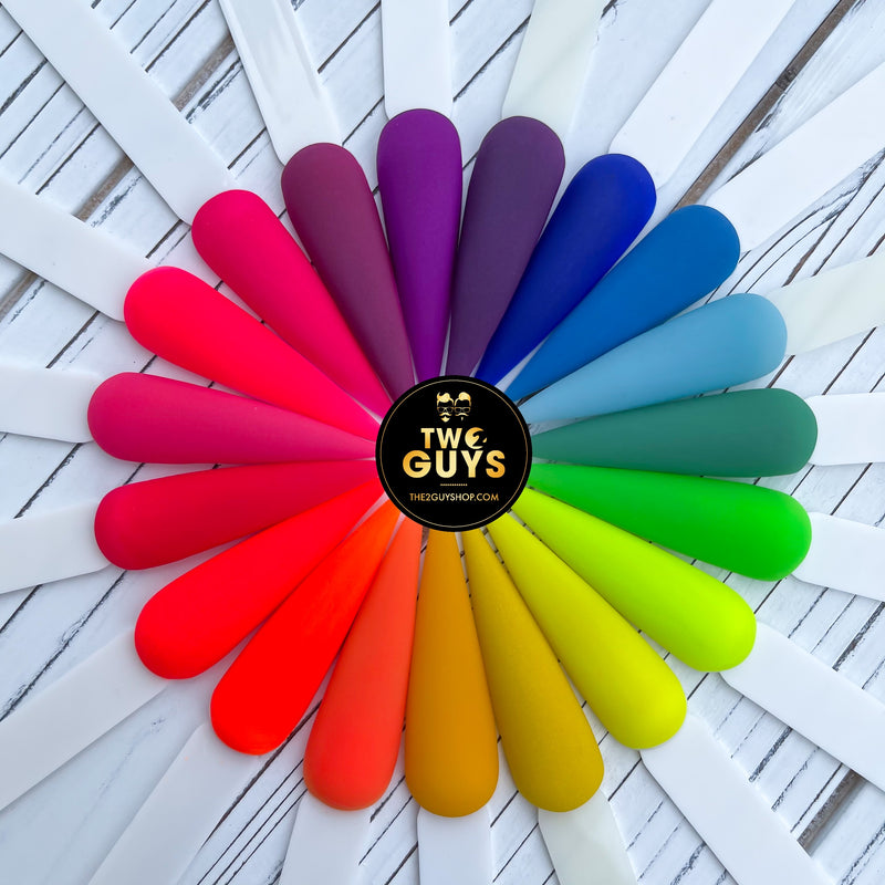 Colección de verano - 19 colores (frasco de 2 oz n.° 50-68) Polvo acrílico 2Guys