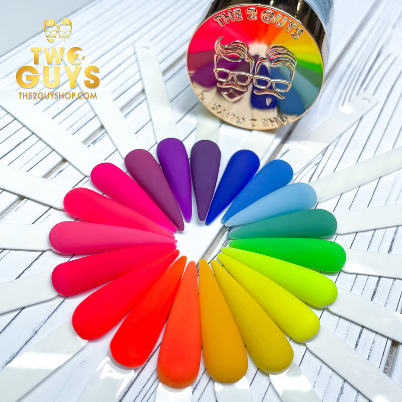 Colección de verano - 19 colores (frasco de 2 oz n.° 50-68) Polvo acrílico 2Guys