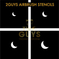 Moon Airbrush Stencils