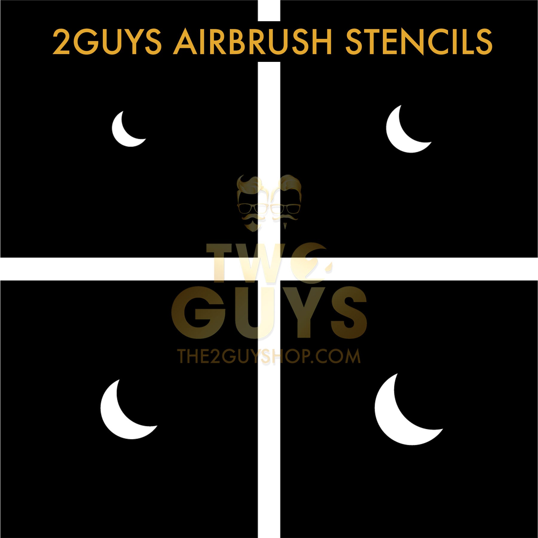 Moon Airbrush Stencils